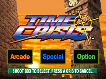 Time Crisis (EU) screen shot title